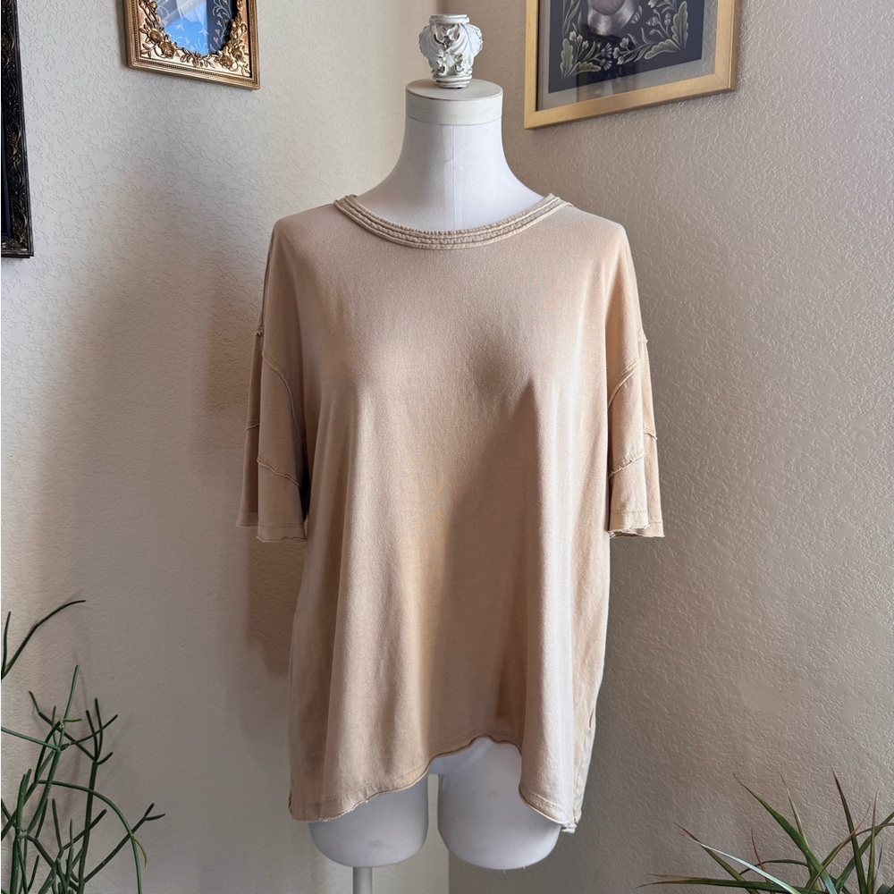 Project Social T Elina Seamed Washed Tee